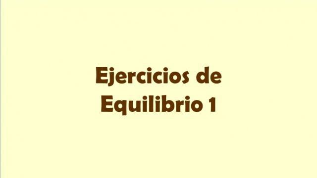 Ejercicios Globales  - Equilibrio 1