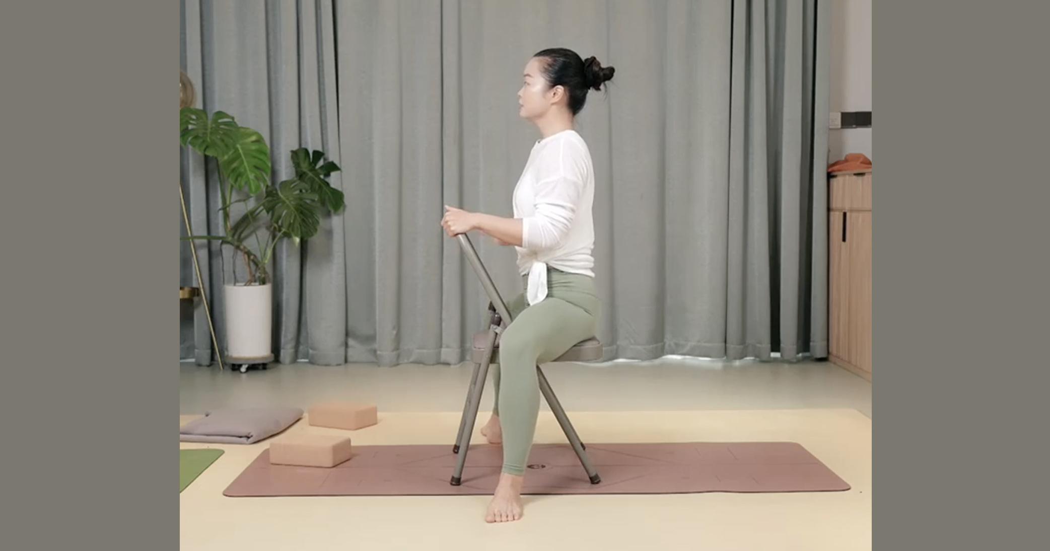 Chair Goddess Pose: 80-Second Hip Opener for Tight Glutes & Low Back Relief