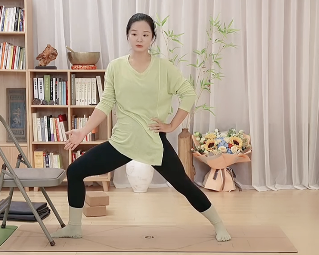 Chair-Supported Hip Opener: Balance & Lengthen Both Sides