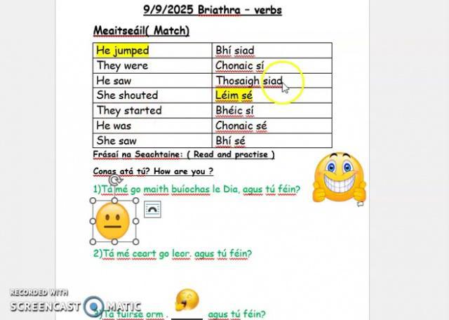 Verbs 9/9/2025